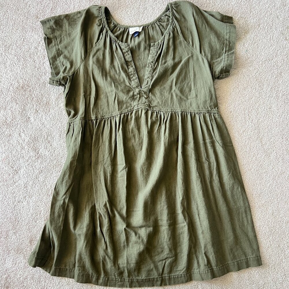 Universal Thread Womens Short Sleeve Linen Mini Dress with Pockets Size XXL